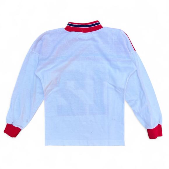 Vintage Healthtex Mockneck Football Number 12 T Shirt Jersey Baby Tee Yth 10 - Picture 4 of 10